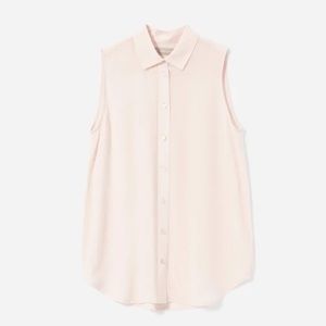 Everlane Clean Silk Relaxed Sleeveless Shirt